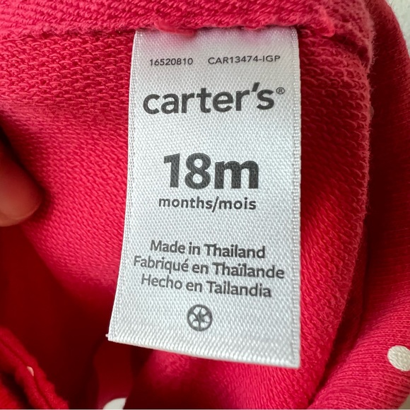 Carter’s Red Polka Dot Peplum Jacket with Buttons for Little Girls - Picture 6 of 6